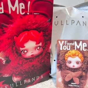 POP-MART Skullpanda 3.0 You Found Me Series Plush Keychain - Chestnut 🌰